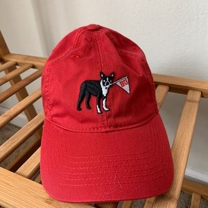 Red Boston University Ball Cap Hat